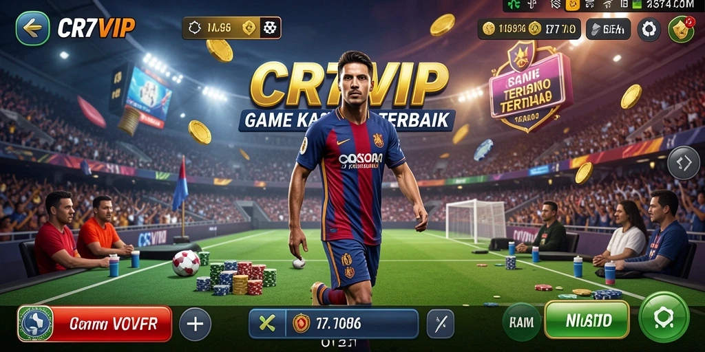 Tampilan permainan kasino mendebarkan di CR7VIP.