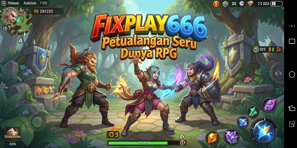 Tampilan gameplay RPG FIXPLAY666 yang menakjubkan dan mendalam.