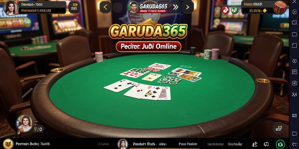 Tangkapan layar gameplay GARUDA365 yang menunjukkan keseruan permainan poker.