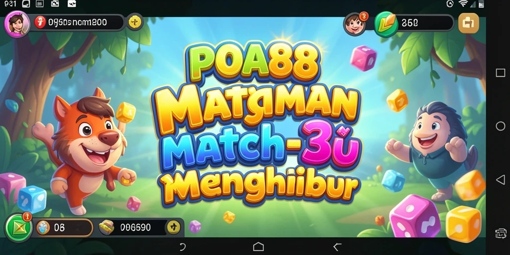 Gameplay menarik dari POA88 dengan match-3 yang seru.