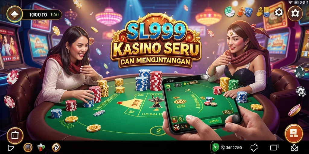 Tampilan menarik saat bermain game Kasino di SL999.