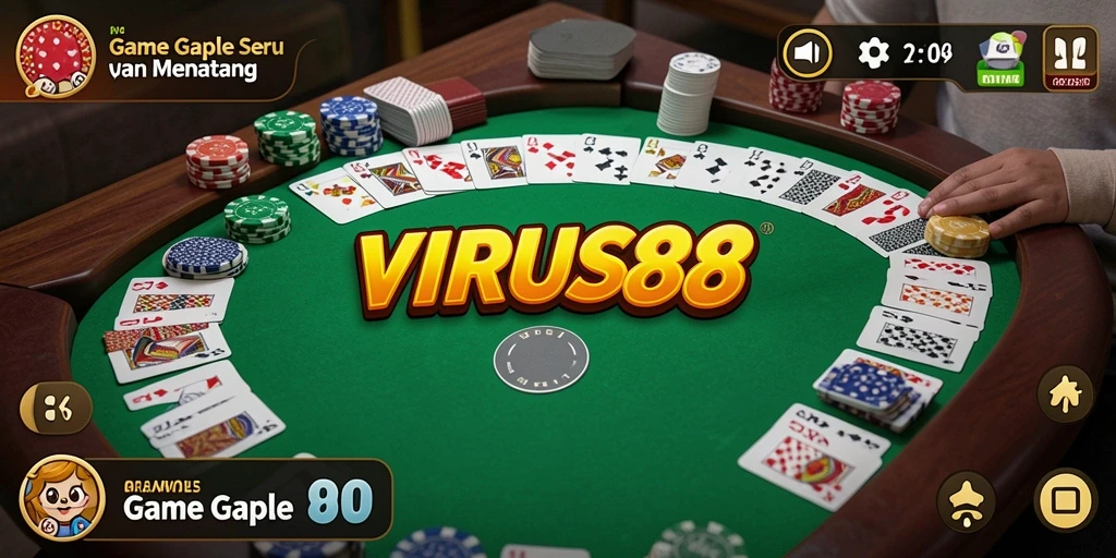 Tampilan gameplay VIRUS88 yang seru dan interaktif.