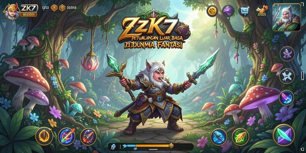 Gameplay ZK7 menampilkan petualangan epik di dunia yang menakjubkan.