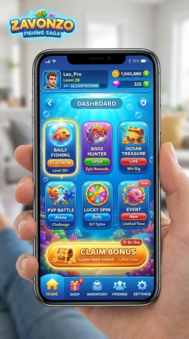 Screenshot aplikasi Zavonzo menampilkan antarmuka yang menarik dan mudah digunakan.